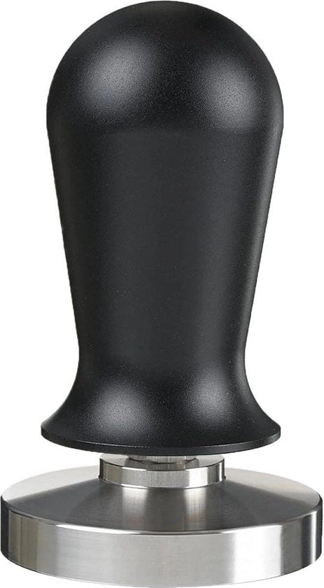 Tamper per caffè - calibrazione a 16 kg di pressione - manico in alluminio o legno - base in acciaio inox - 58mm