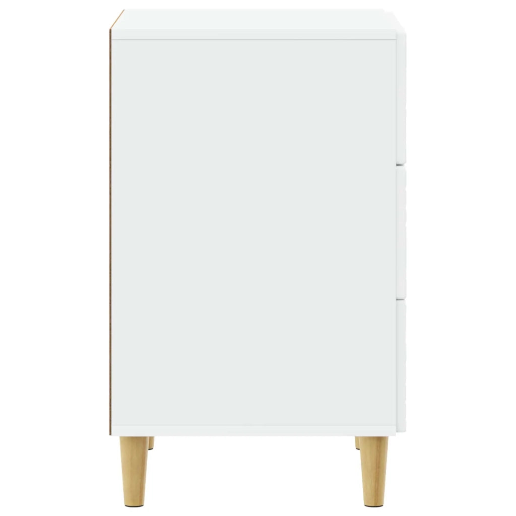 Comodino Bianco 43 x 39,5 x 66,5 cm Legno ingegnerizzato 895015