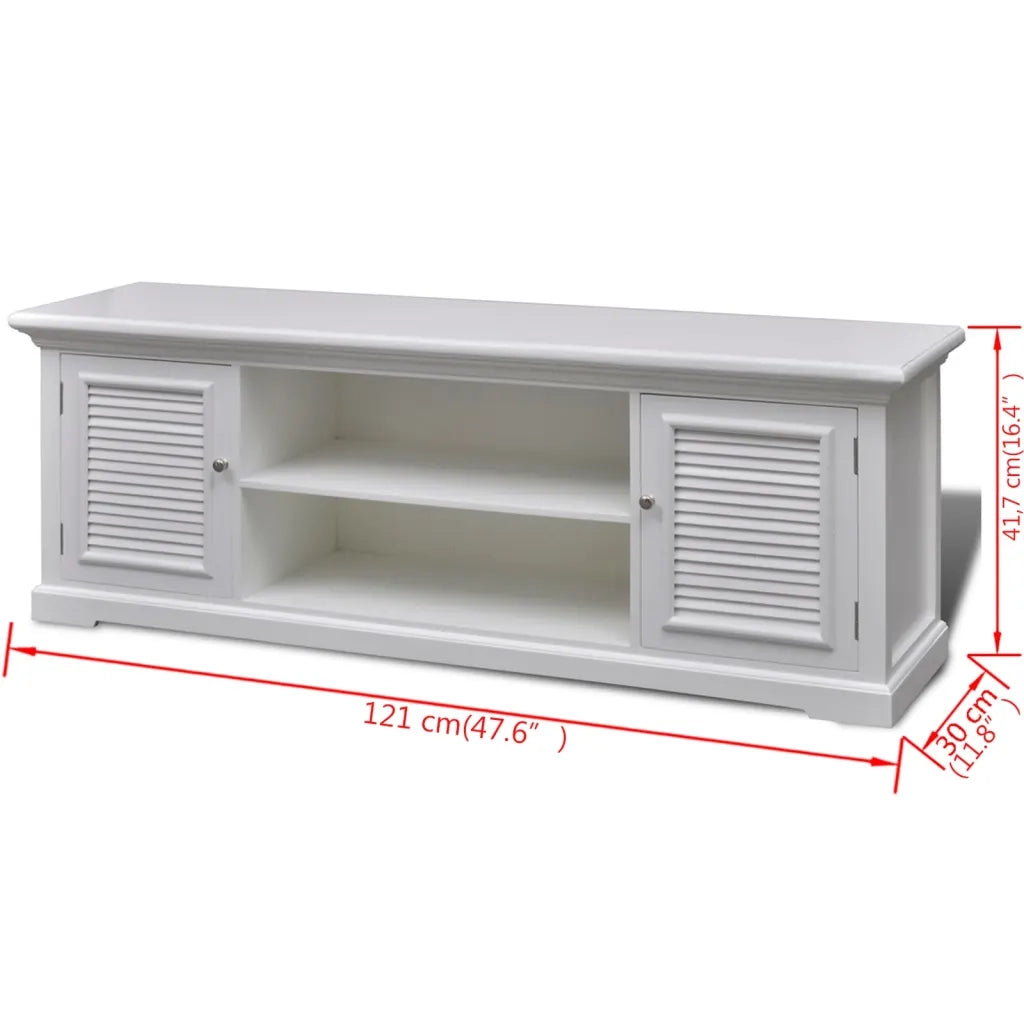 Mobile Porta TV Bianco in Legno 241373