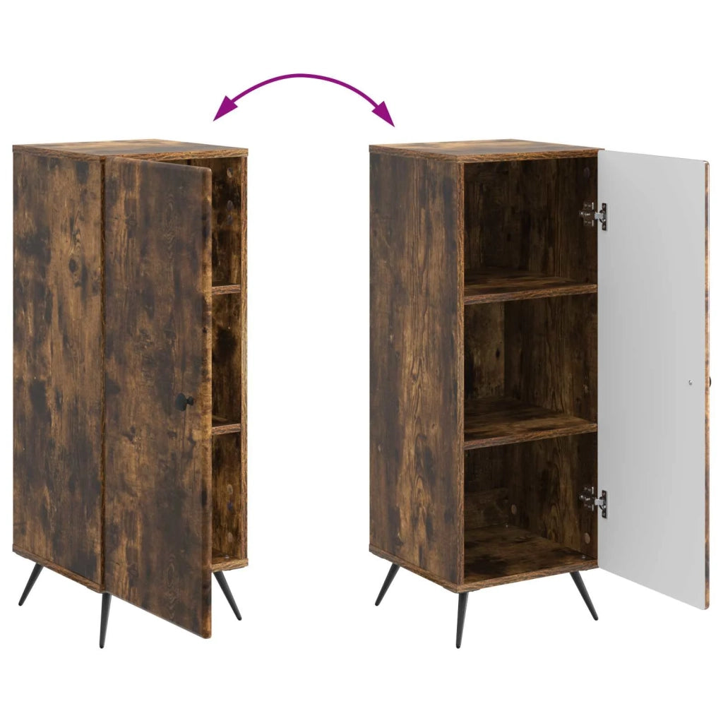 Credenza Rovere Fumo 33 x 34,5 x 90 cm Legno ingegnerizzato
