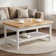 VidaXL Tavolino da salotto EKAI Bianco 100 x 60 x 45,5 cm 42037020