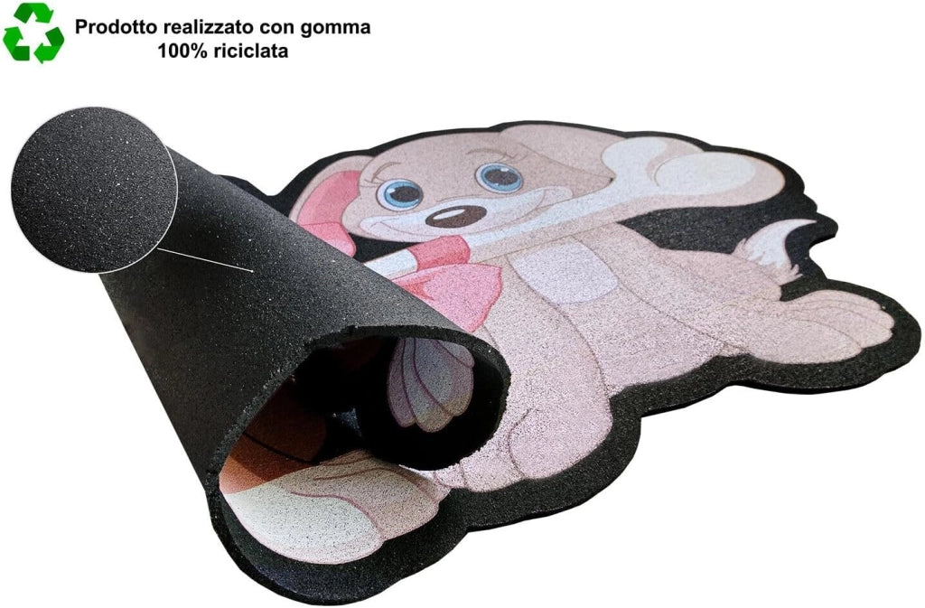 Zerbino Gomma Sostenibile 40X70 Sottociotola Animali Antiscivolo Interno Esterno Ingresso Dis.SD