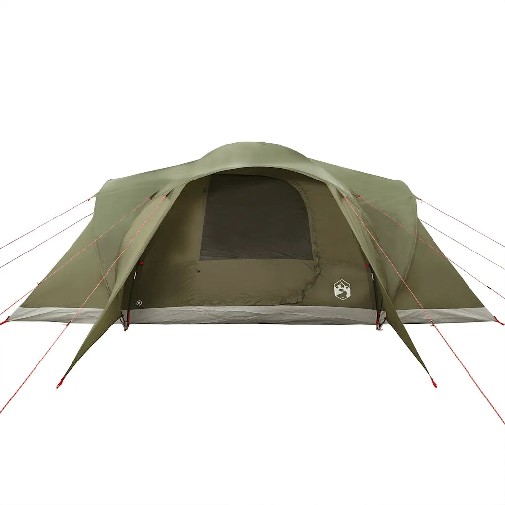 vidaXL Tenda Familiare a Cupola 6 Persone Verde Oliva Impermeabile