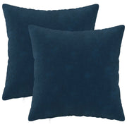 Cuscino con cuscino HEERLEN 2 pz Blu Fleece in microfibra 924279