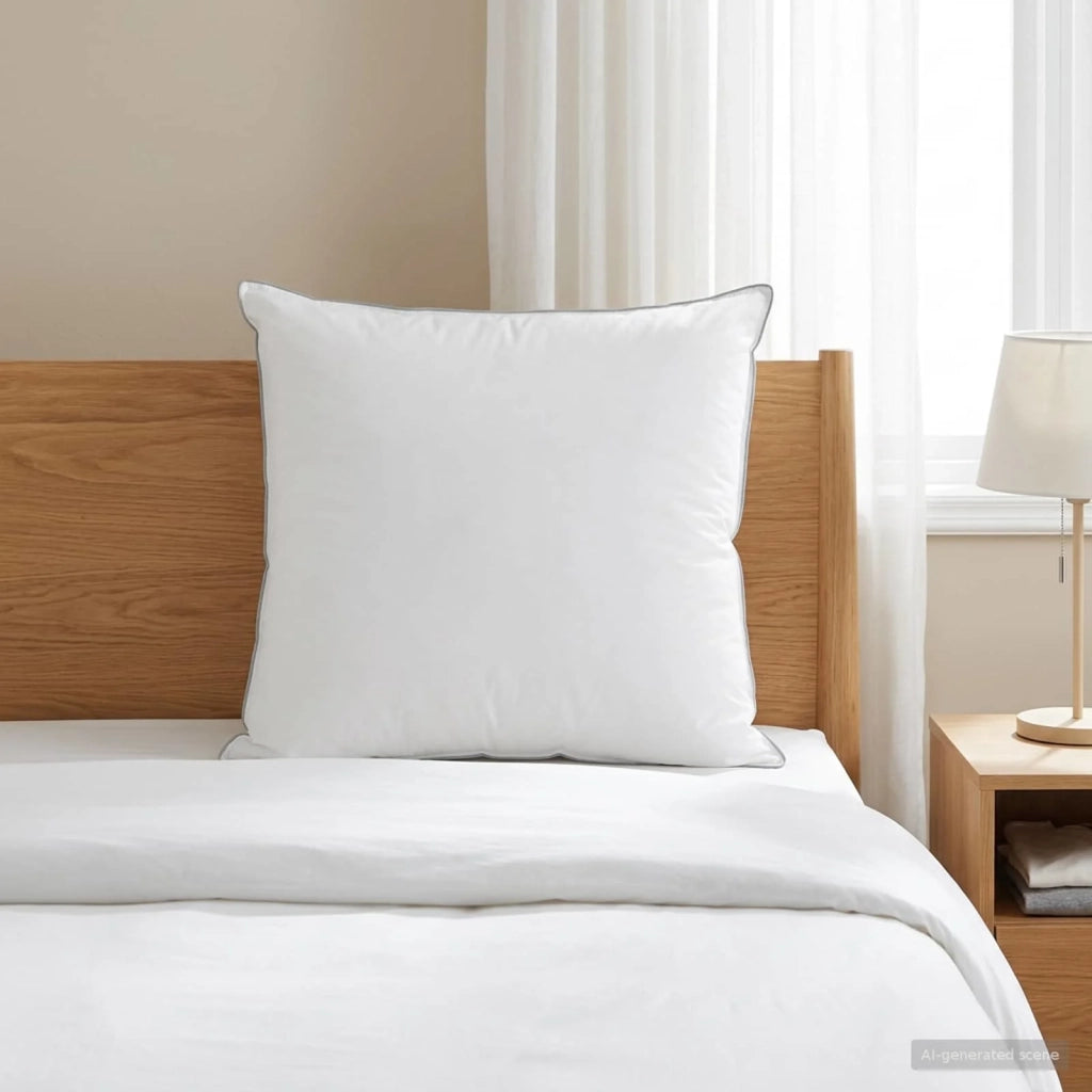 Cuscino 80 x 80 cm Lana Australiana Bianco 42042900