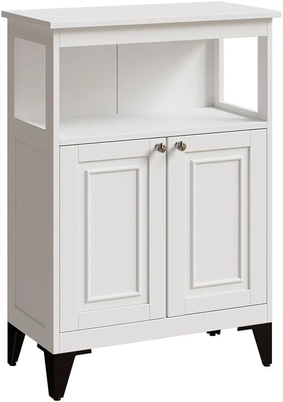 Mobile alto Vanity, Bianco, 32 x 175 cm, per la conservazione di articoli da bagno e asciugamani