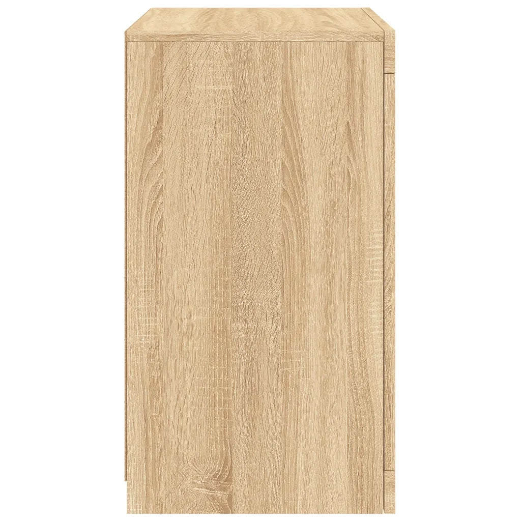 Armadietti con Luci LED 2pz Rovere Sonoma in Legno Multistrato 836635