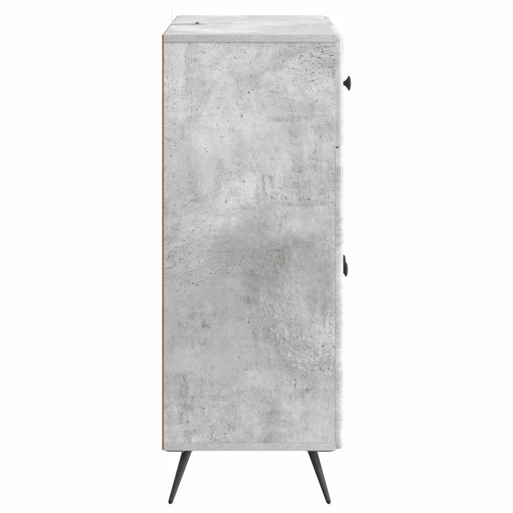 Credenza Grigio Cemento 66 x 34,5 x 90 cm Legno ingegnerizzato