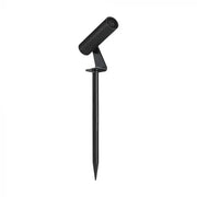 V-TAC Faretto LED da Terra 2W Cilindrico Orientabile con Picchetto Nero 3000K IP65