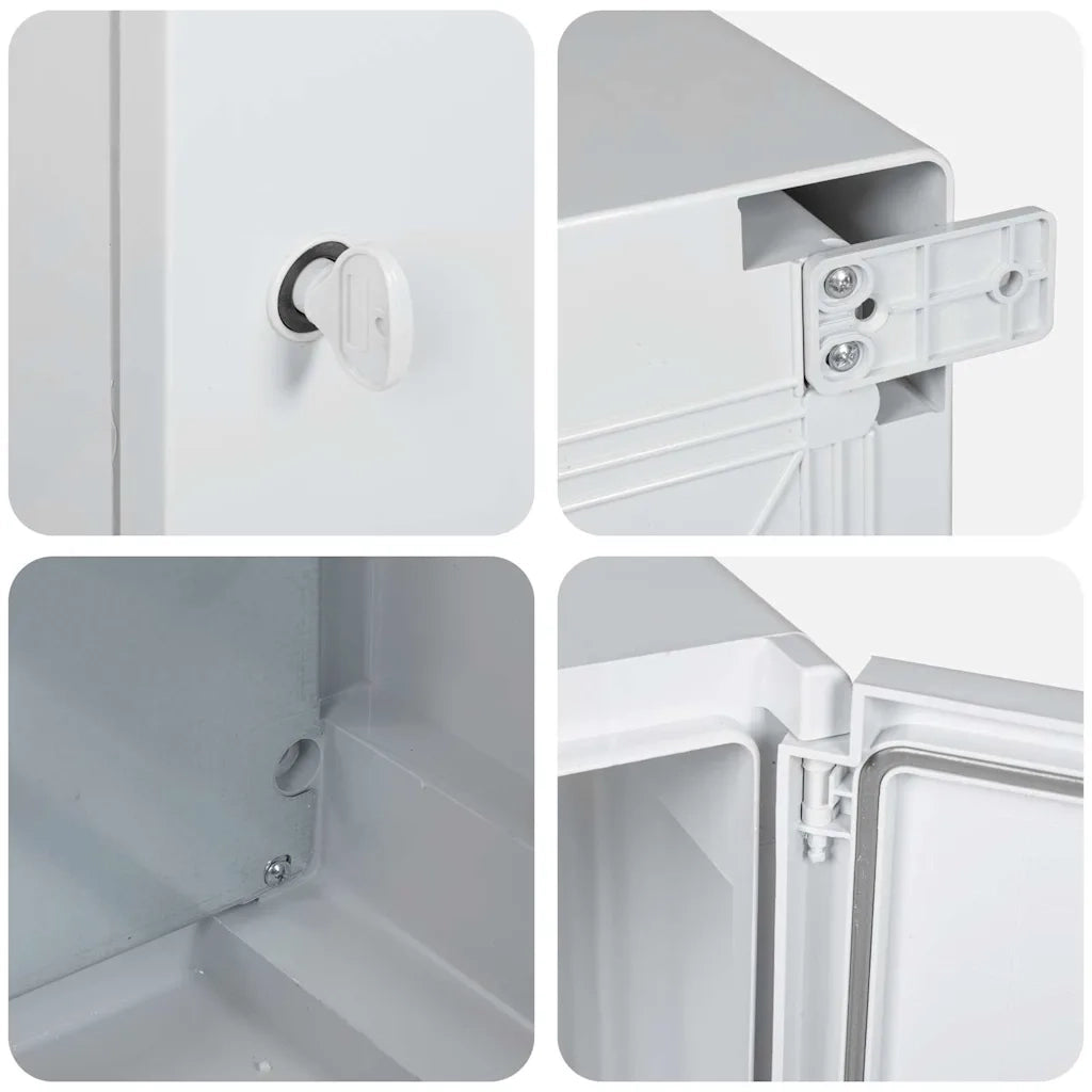 Armadio di Controllo Grigio 37 x 16,5 x 35 cm Plastica ABS 4106496