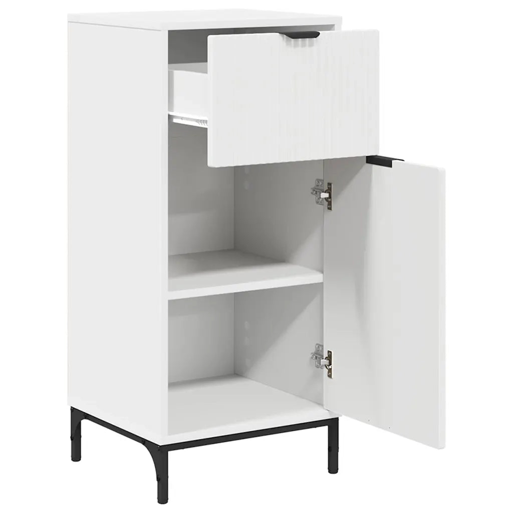 Set di mobili per il bagno con cassetto con porta 2 pcs Bianco