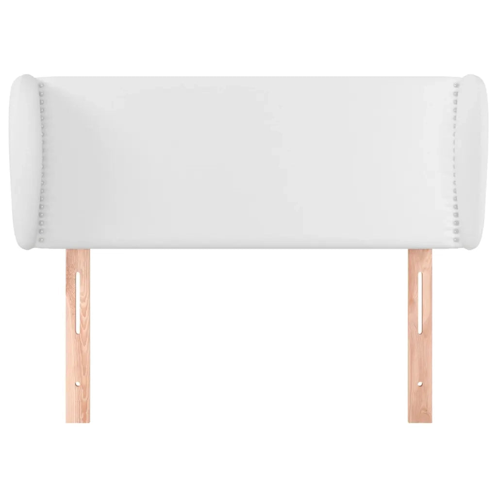 Testiera | Testata ad Orecchio Bianca 103x23x78/88 cm in Similpelle