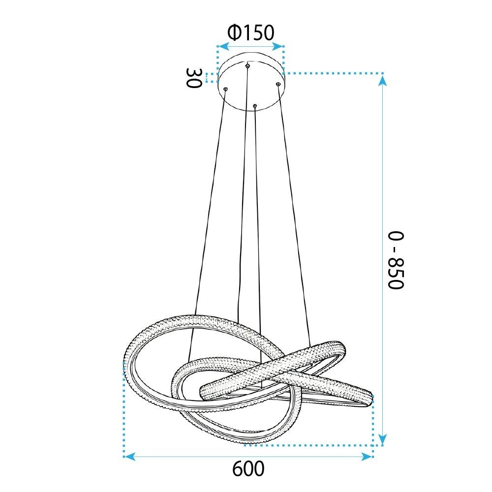 Lampada A Sospensione Da Soffitto G153-cp Gold