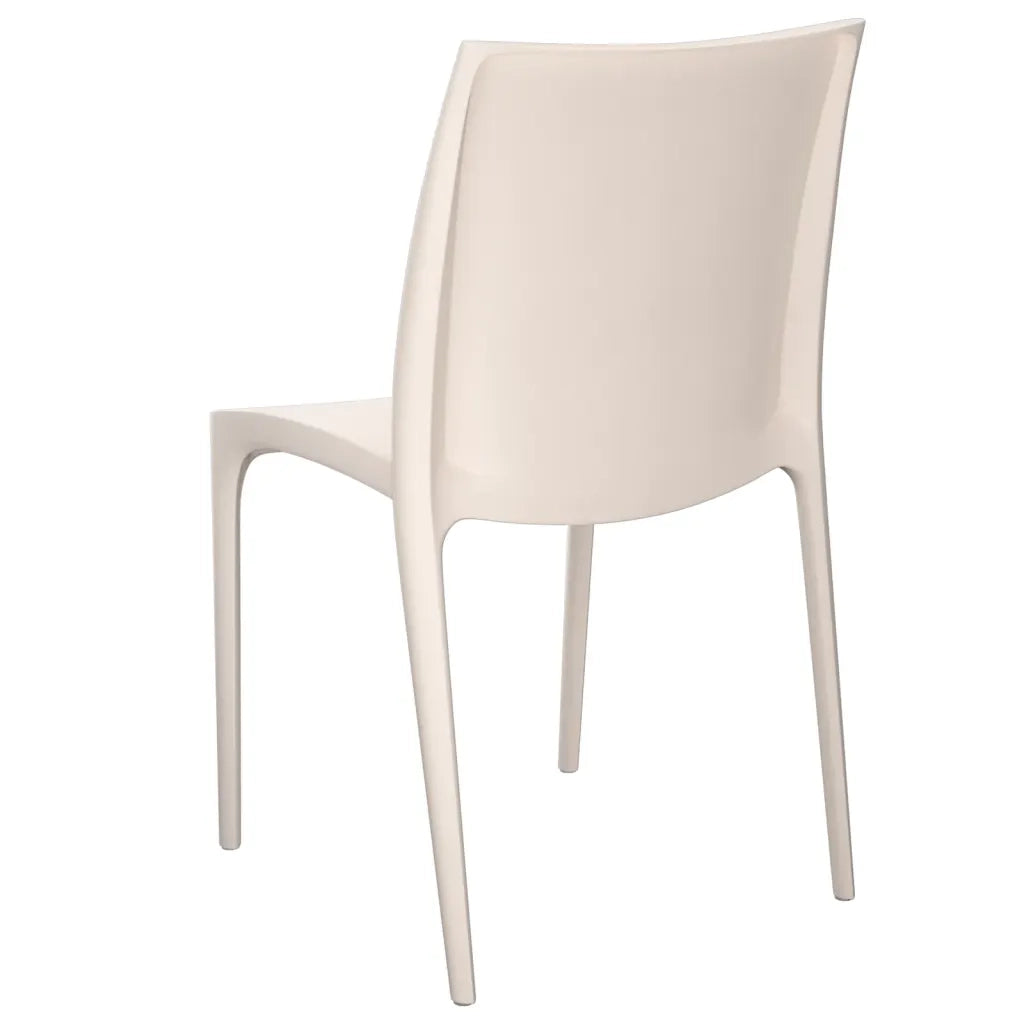 Sedie da Giardino 2 pz Crema 50x46x80 cm in Polipropilene 364733