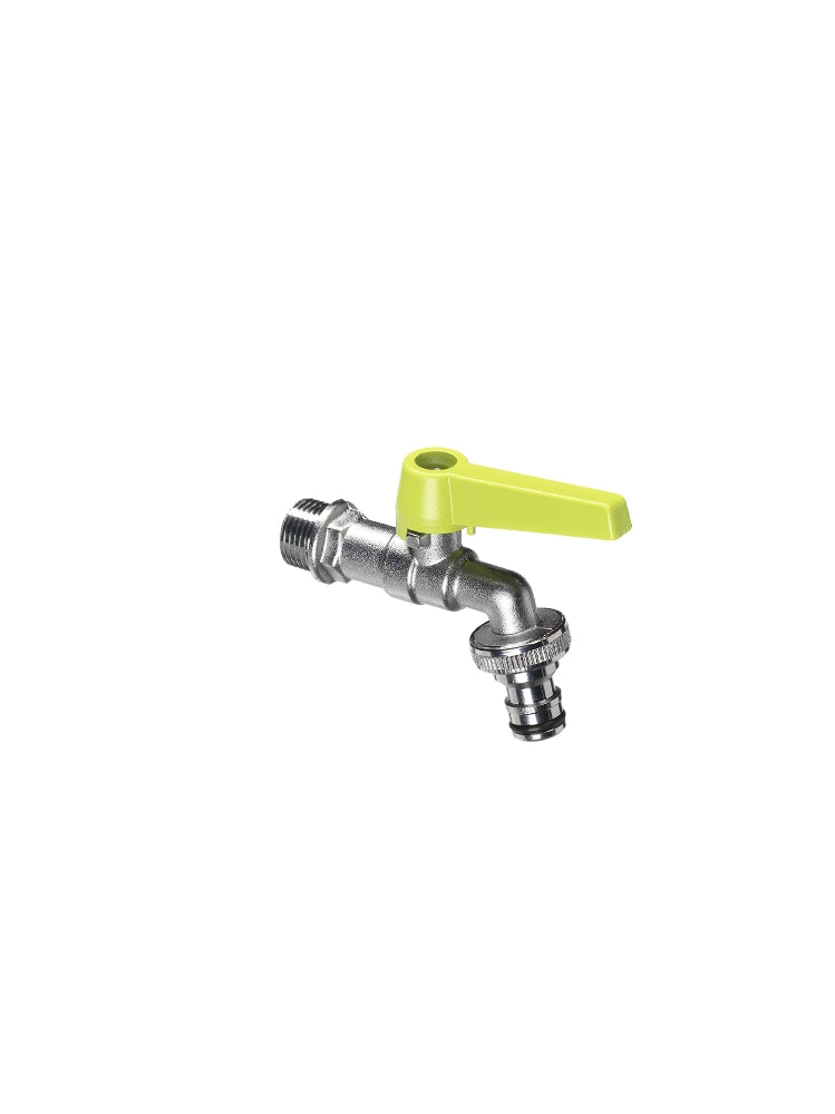 Rubinetto  con leva colorata in ottone Belfer  diametro Ø28mm Colore: Verde Acido