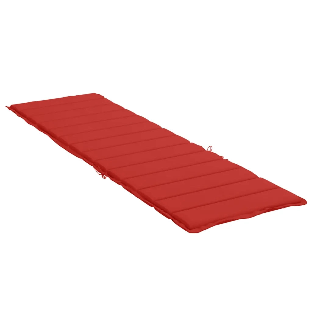 Cuscino per Lettino Rosso 200x50x3 cm in Tessuto Oxford 314194