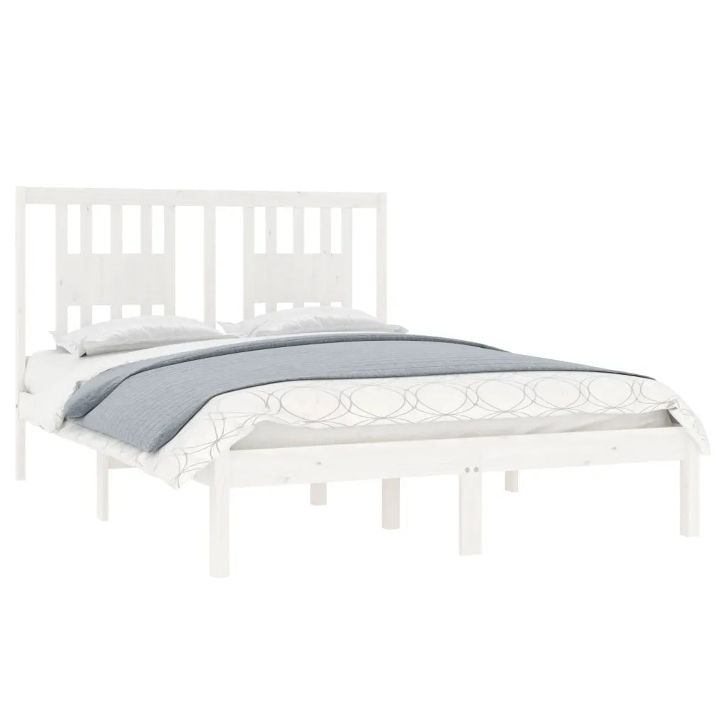 Giroletto Bianco in Legno Massello di Pino 140x190 cm