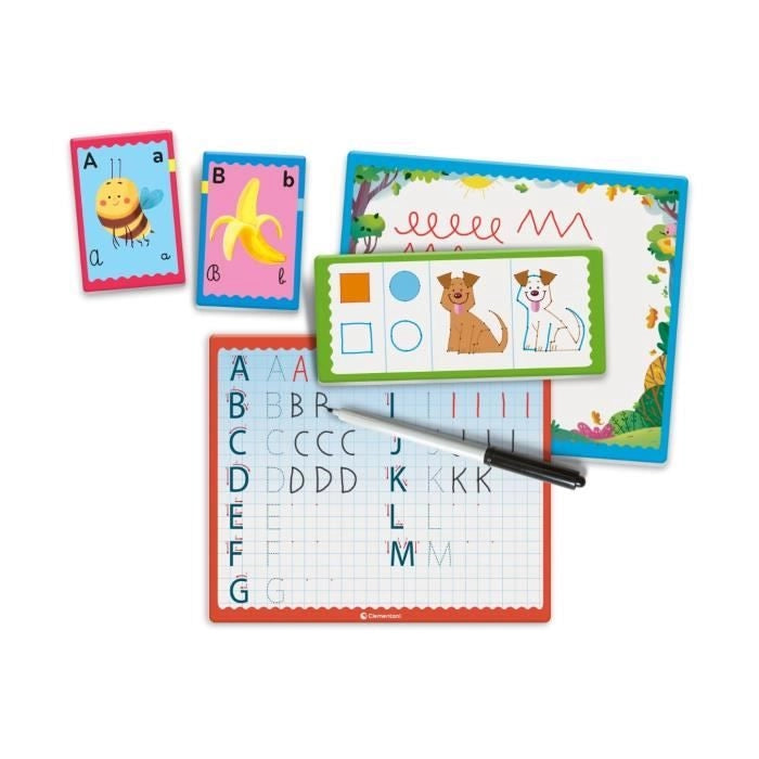 Clementoni - Scatola dei giochi di scrittura - 23 attività - Dai 4 anni in su