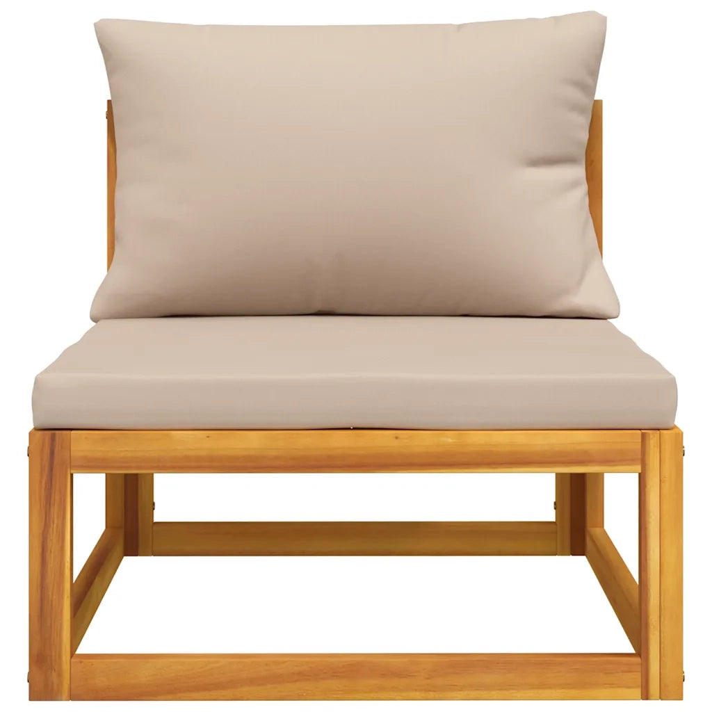 Set Divani da Giardino 2pz con Cuscini Legno Massello Acacia 360003