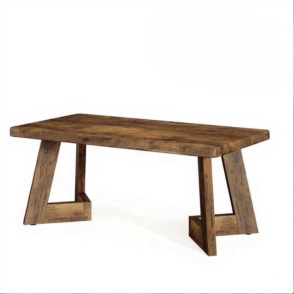 Tavolino da salotto rettangolare rustico 120x60 cm