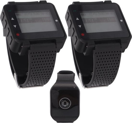Sistema di chiamata wireless - Sistema di chiamata per infermieri - Ricevitore orologio - Ricevitore di chiamata - Grande portata - Impermeabile - Sistema di chiamata per ristoranti - cucine - cliniche - fabbriche.