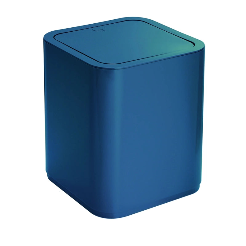 Gettacarte 8 lt d'appoggio in plastica riciclata 6309 Gedy serie SEVENTY Blu Petrolio