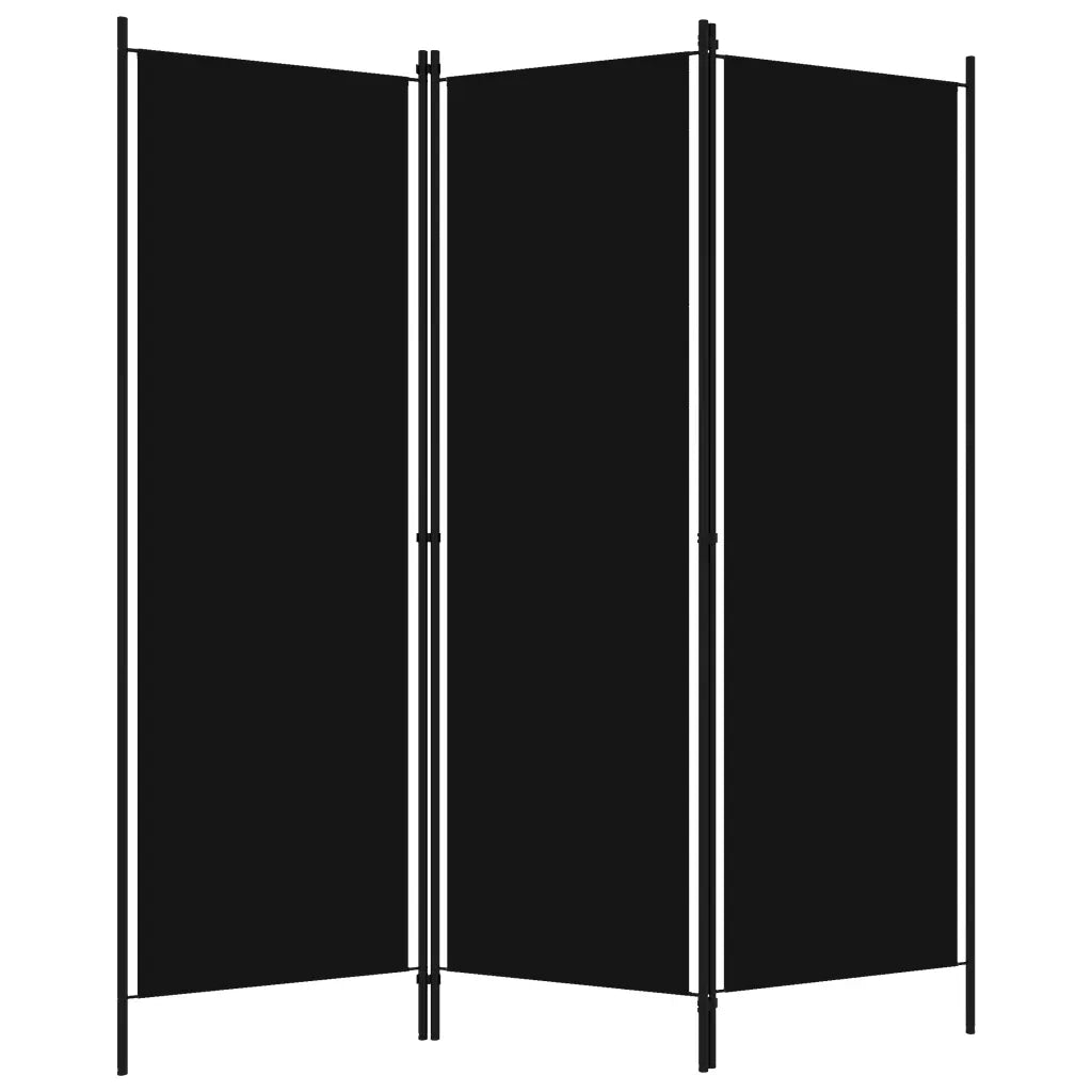 Paravento a 3 Pannelli Nero 150x180 cmcod mxl 96985