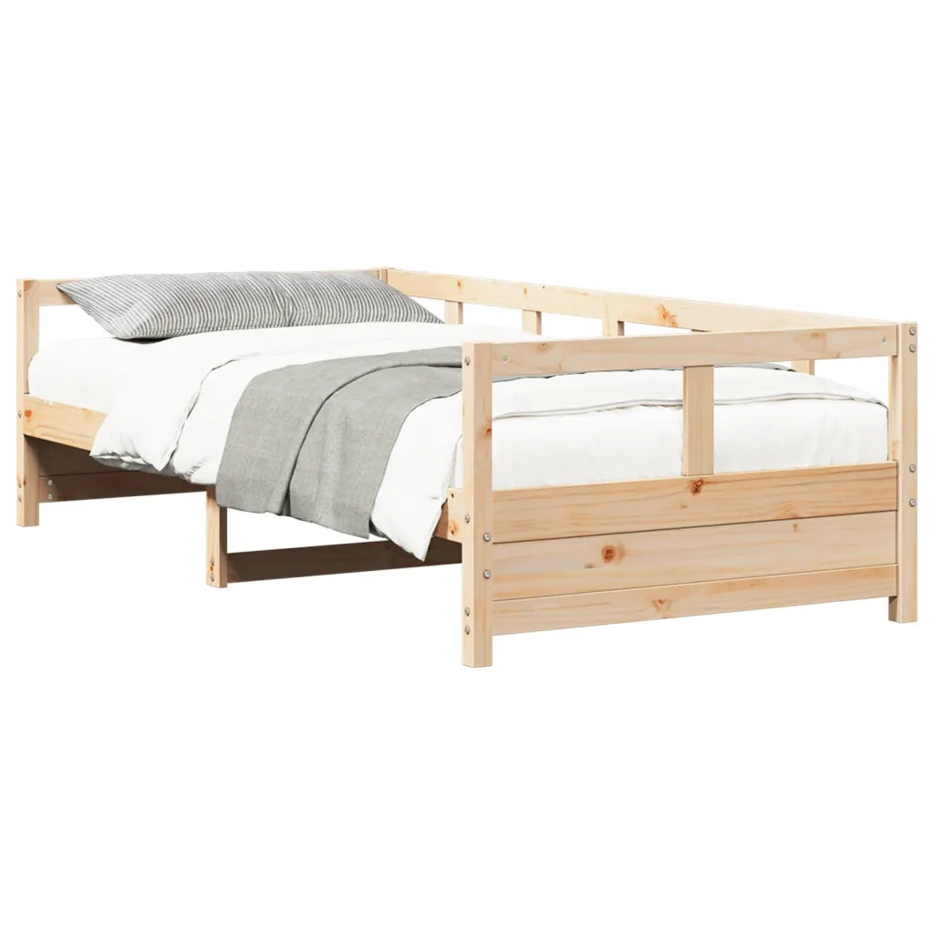Dormeuse Naturale 80x200 cm in Legno Massello di Pino 854958