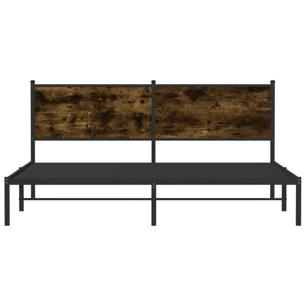 Giroletto senza Materaso in Metallo Rovere Fumo 160x200 cm 4007670