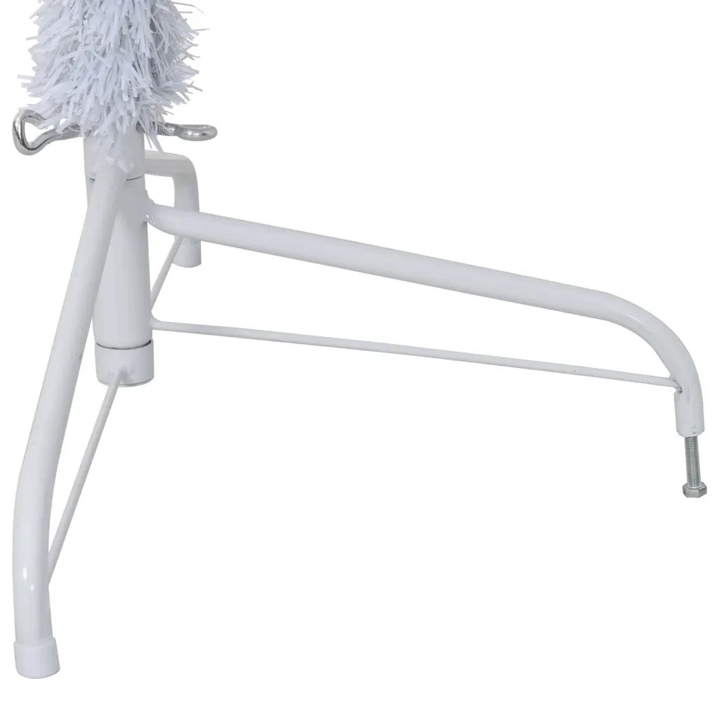 Albero di Natale Artificiale Metà con Supporto Bianco 210cm PVC 328420