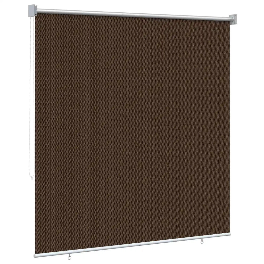 Tenda a Rullo Esterno Blocco UV 90% Marrone 140 x 140 cm HDPE 42036094