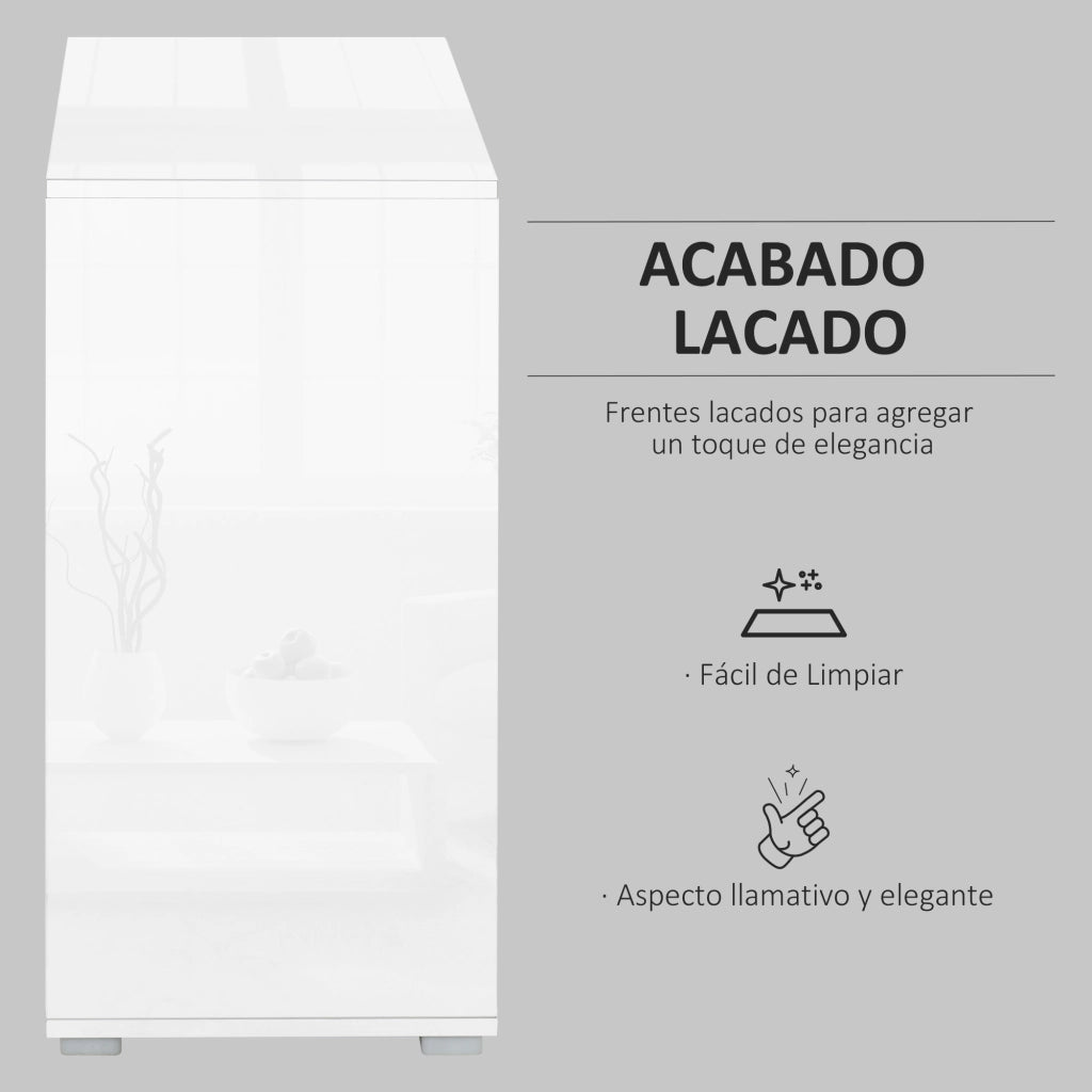 Armadio con ante e cassetti ¨C zephmum ¨C Bianco 79x36x74 cm