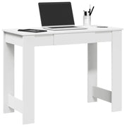 Scrivania Bianca 100x45x75 cm in Legno Multistrato 860427