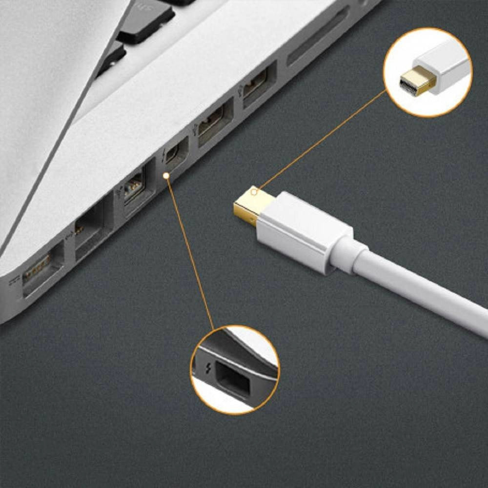 Trade Shop - Cavo Adattatore Mini Displayport Maschio A Hdmi Maschio 1.8mt Full Hd 1080 Mdh-18b -