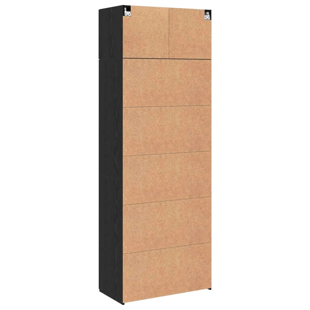 Armadio 3 pcs Rovere Nero 3394517