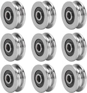 Lagers a V con doppia protezione 10pz 18mm * 4mm * 8mm profondità U/V con doppia guaina miniatteur per applicazioni di guida, catene e ruote per motori di 3D printer, skateboard.
