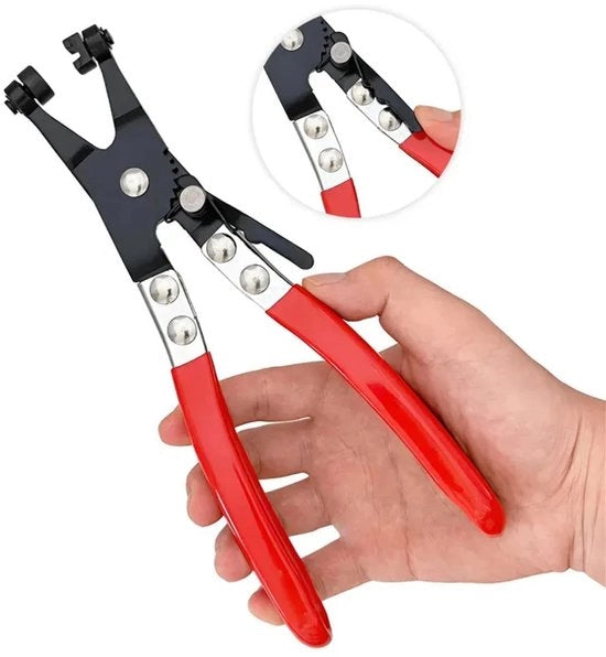 Slangklemtang professionale con maniglie ergonomiche, slangklemtang a disco circolare, attrezzi di riparazione, componenti auto.