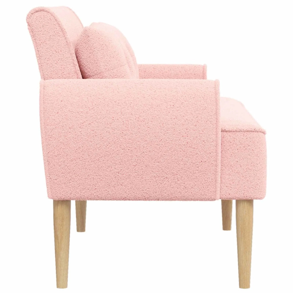Loveseat con bottoni imbottiti Rosa 117 x 67 x 77 cm Bouclé 42041824