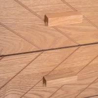 Cassettiera in Legno 4 Cassetti, 40x30x75cm, Bianco e Legno