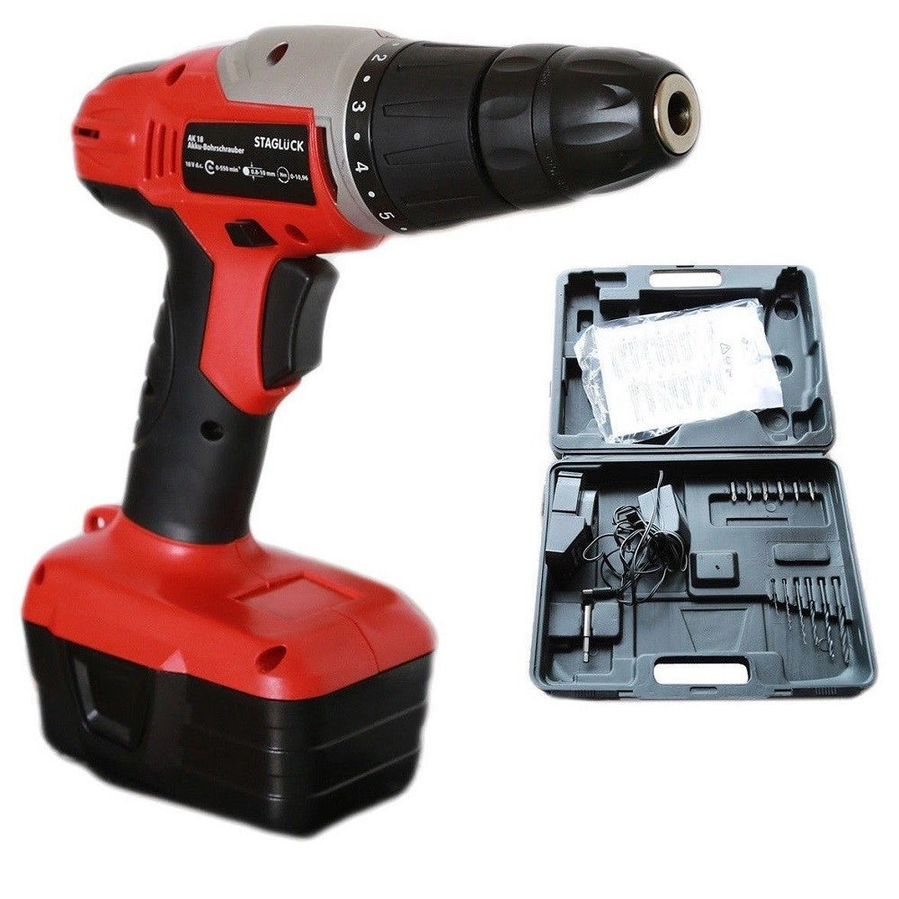 Trade Shop - Avvitatore 18v Trapano Batteria A Litio Caricabatterie Ricaricabile Accessori -