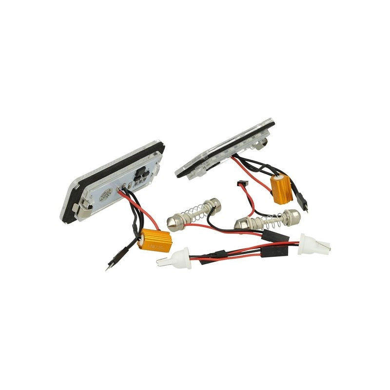 Kit Luci Targa Led Fiat 500 500C 51800482 Bianco Canbus No Errore 12V Resistenza Inclusa