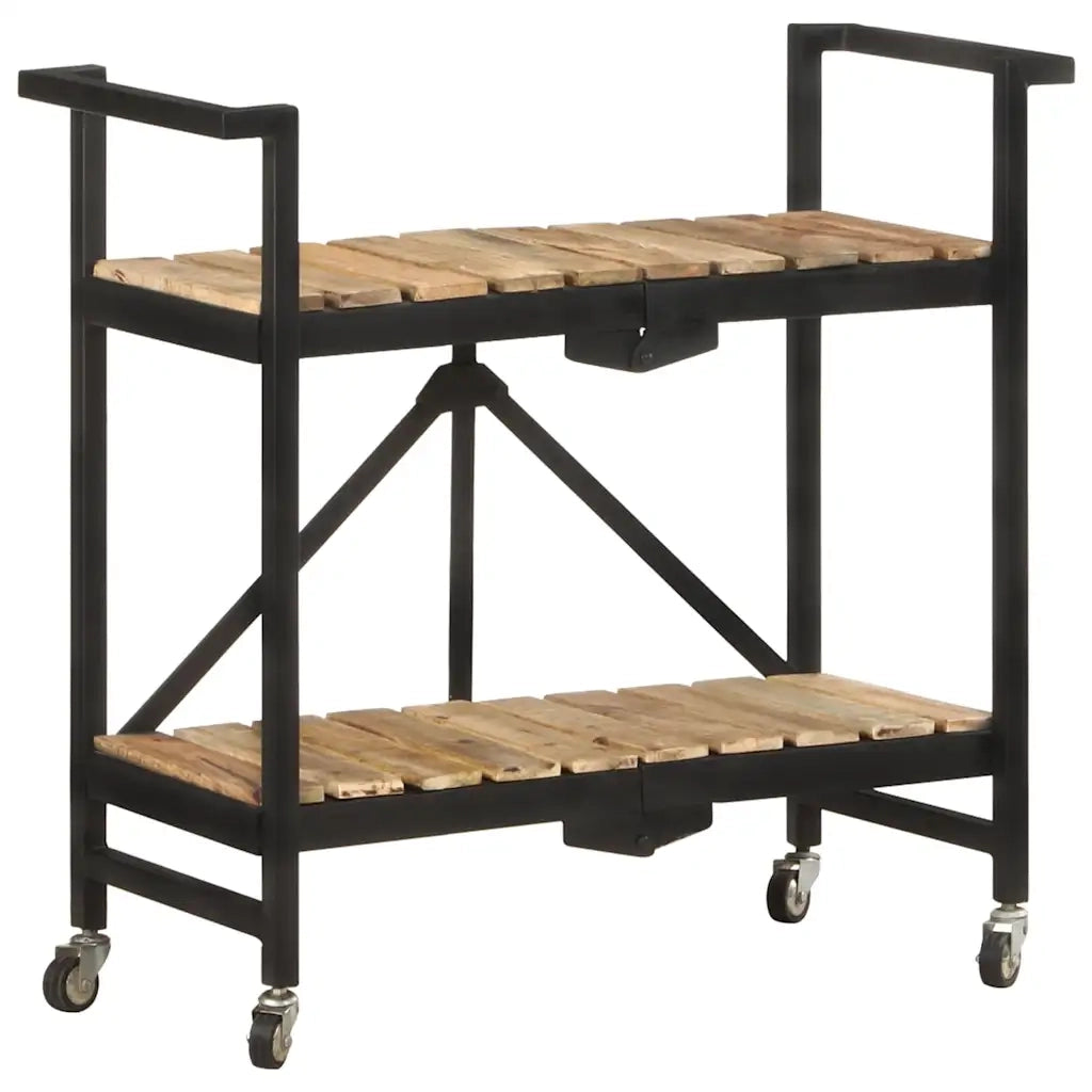 Carrello da Cucina 87x36x81 cm in Legno Massello di Mango 321710
