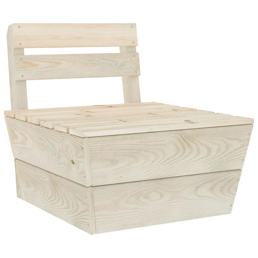 Set Divani da Giardino su Pallet 10 pz in Legno Abete Impregnato 3063732
