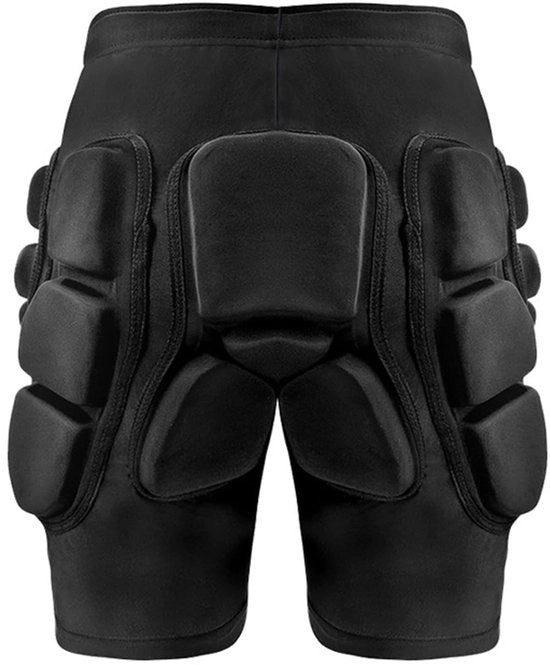 Shorts di protezione 3D con cuscinetto EVA - Cintura antiscivolo - Resistenti allo shock - Protezione multi-direzionale per le anche - Per attività estreme - Shorts di protezione