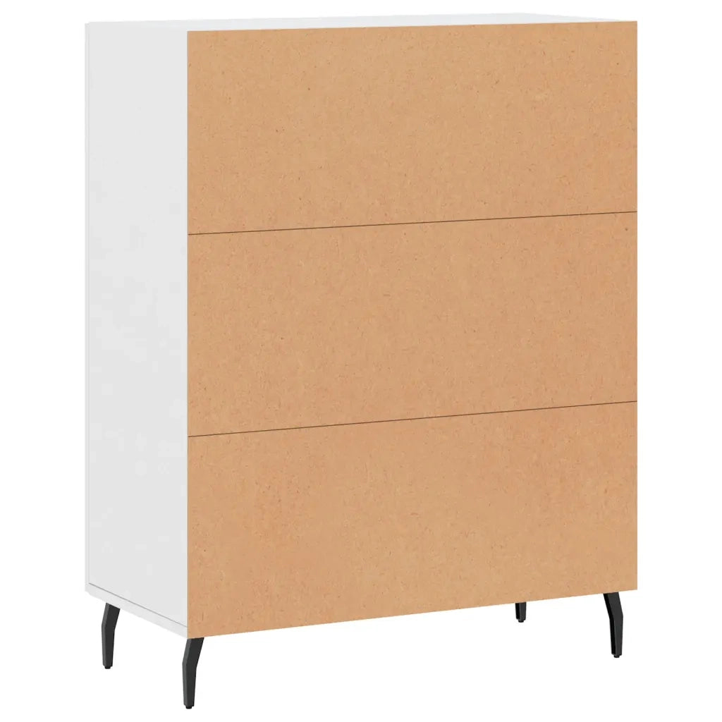Credenza-Buffet-Armadio da cucina Bianca 69,5x34x90 cm in Legno Multistrato 210140