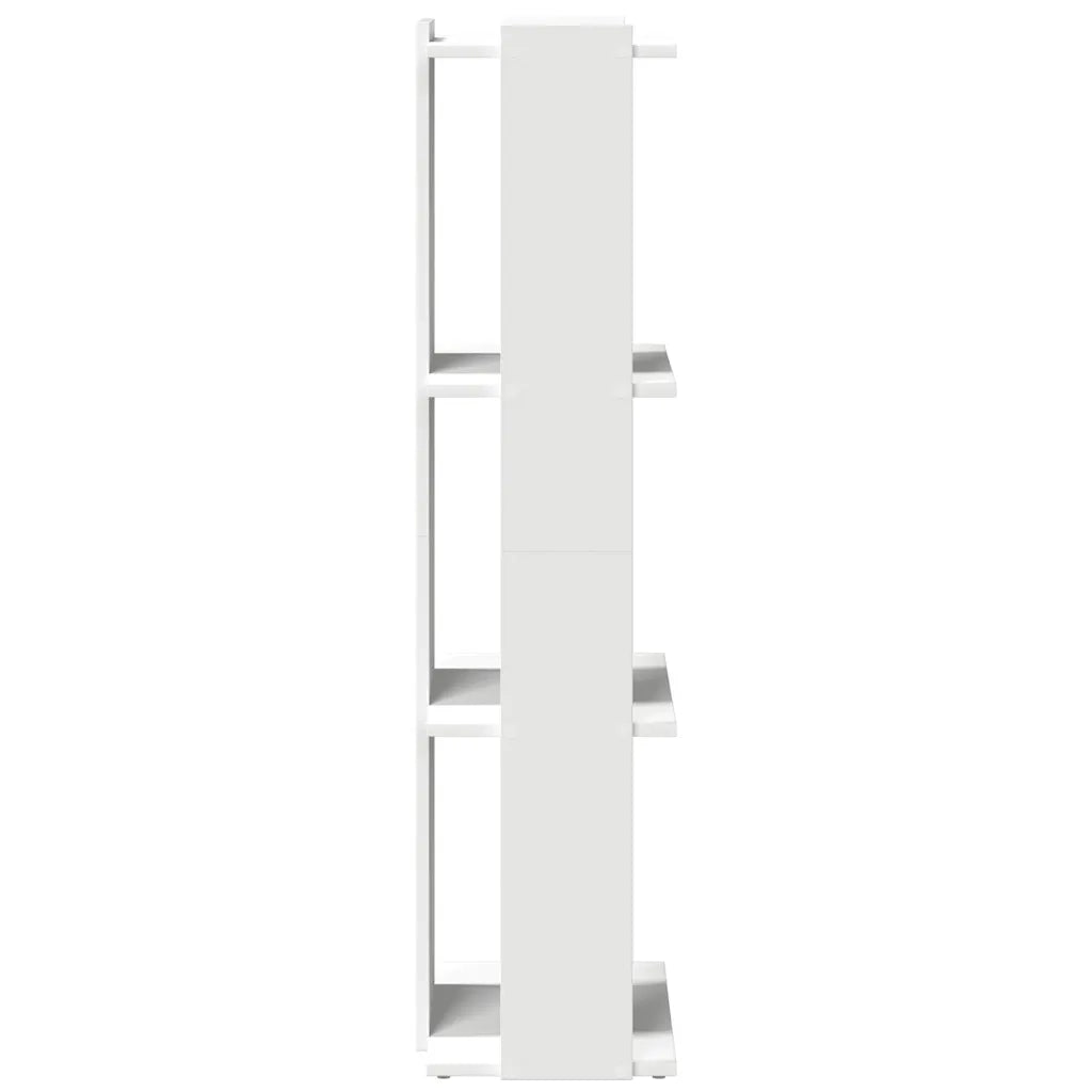 Libreria a 3 Ripiani Bianca 60x30x120 cm in Legno Multistrato 860265