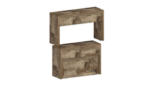 Panca Allungabile 66/290x25x45 cm Pratika Singola A Acero Pereira