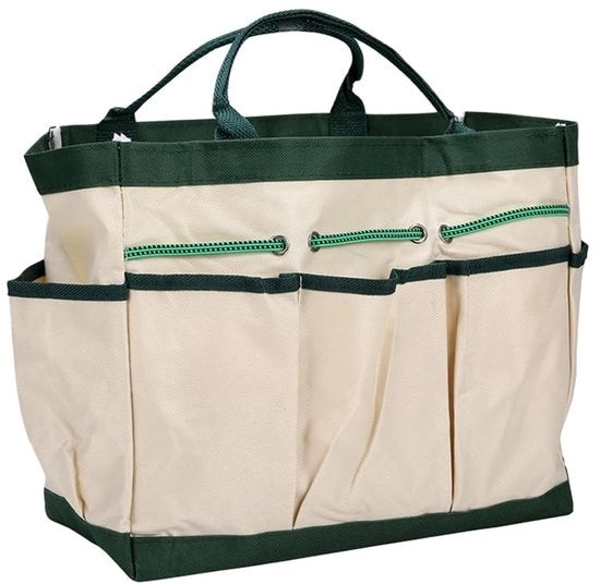Tas di organizzazione multifunzionale per giardinaggio con 8 tasche - Fatto di tessuto Oxford robusto - Sostanzialmente resistente e duraturo - Ideale per le attività di giardinaggio - Organizzatore di attrezzi per giardini