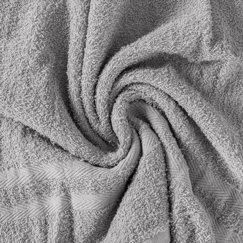 Set Asciugamani Bagno 6 Pezzi in Spugna di Cotone 400 g/m², 2 Teli 70x140 cm, 2 Asciugamani 50x90 cm e 2 Ospiti 30x50 cm, Morbidi e Assorbenti Grigio