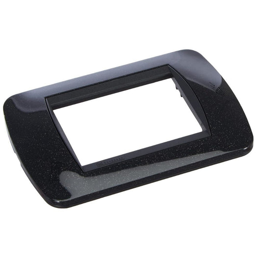 Placca 5 pezzi living light international 3 posti tecnopolimero l4803 *** colore acciaio scuro, confezione 1